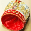 Митра комбинированная парча, бархат вышитая с камнями 58 размер.