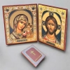 Складень Богородица и Спаситель Византия 15х18х2 (оргалит)