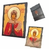 Св. Мц. Дария икона на дереве под старину (125х165мм)