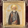 Икона С бархат 13х15 (с украшением)