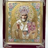 Икона С бархат 13х15 (с украшением)