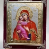 Икона С бархат 13х15 (с украшением)