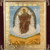 Икона в ассортименте с частицей ладана, бархат с украшениями.