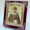 Икона в ассортименте с частицей ладана, бархат с украшениями.