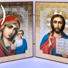 Складень Богородица и Спаситель Византия 15х18х2 (оргалит)