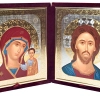 Складень бархат малый литография 10х12 см.