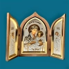 Иерусалимская икона - складень 17х11 см. пластмасса.