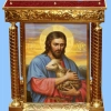 Аналой центральний, булат, карбування, літографія. 85х55х105.