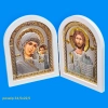 Икона-складень 34.5х22.5 позолота, серебрение.