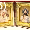 Складень бархат Л (6х9) с украшениями.