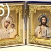Складень бархат Л (6х9) с украшениями.