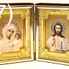 Складень бархат Л (6х9) с украшениями.