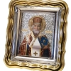 Икона в киоте пласт золоч. 6х7 см.