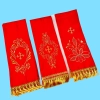 Закладка шелк вышитая 10.5 Х120 см. красный