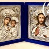 Складень бархатный риза золото 36х21х6 цвет бархата в асортименте