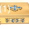 Ковчег для мощей латунь, литые накладки, эмаль (20х28см)