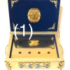Ковчег для мощей латунь, литые накладки, эмаль (20х28см)