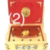 Ковчег для мощей латунь, литі накладки, емаль (20х28см)