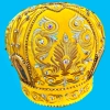 Митра вышитая украшена камнями р 59. бархат