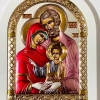 Ікона Свята Родина ємаль,,позолота, посріблення 175х225 мм.
