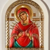 Ікона Богородиці 17.5х22.5 см. риза посріблення.