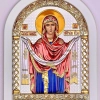 Ікона Покрва ємаль,посріблення,позолота розмір 175х225 мм.