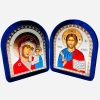 Складень бархат арка 19х16 см. синий
