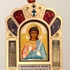 Ікона Янгол Охоронець (благословіння на бізнес) позолота,посріблення 85х120мм