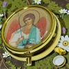 Ладаница с иконой Ангела Хранителя диам. 5 см.