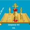 Панахидний стіл 36 свічок лите розпяття, латунь, лак.