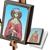 Свята Ірина ікона на дереві 6х4.5 см.