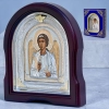 Икона Ангел Хранитель в деревянном темном киоте 25х28 см. Арка