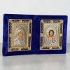 Икона - складень Богородица и Спаситель 12х15 см. (Византия) 2 цвета