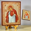 Непраздная Пресвятая Богородица икона на дереве 10х12 см. в упаковке