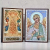 Икона Богородицы и Ангел Хранитель  6х9х2 дерево 4 вида в ассортименте.