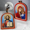 Икона в авто на происоске дерево.5х3.5 см.