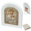 Икона Святая семья 15х20 см. посеребрение, позолота.