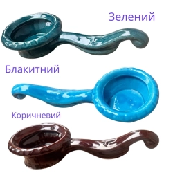 Керамічна кадильниця ложка кольорова