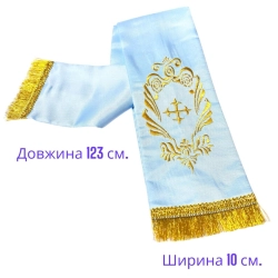 Закладка для Евангелія шовк з бахрамою 123х10 см.