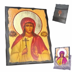Св. Мц Алла ікона на дереві під старовину (125х165мм)