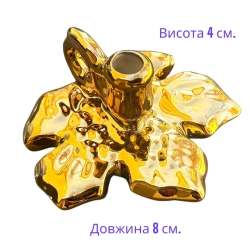 Порцеляновий підсвічник листочок булат.