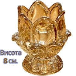 Лампадка стекло высота 8 см.