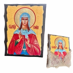 Св. Мчца Софія ікона на дереві под старовину (125х165мм)