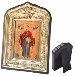 Икона Богородица Игуменья Горы Афон рамка из пластика 14х10см.