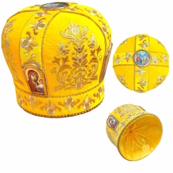 Мітра оксамит вишита каміння 58 розмір.