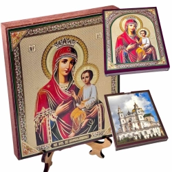 Икона Скоропослушница Богородица 10х12 см. в упаковке.