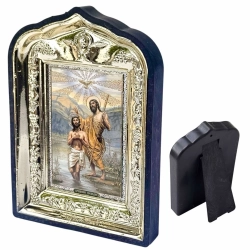 Ікона Хрещення Господнє рамка з пластика 14х10см.