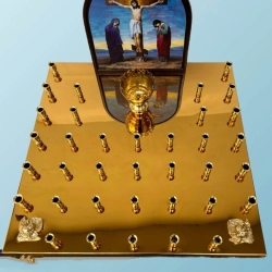 Панахидний стіл 36 свічок латунь, лак (літографія).