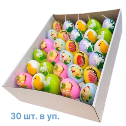 Свічка великодня яйце кольорова (30шт / уп) 1шт. 37 грн.