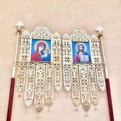 Хоругви латунь, лак (пара)